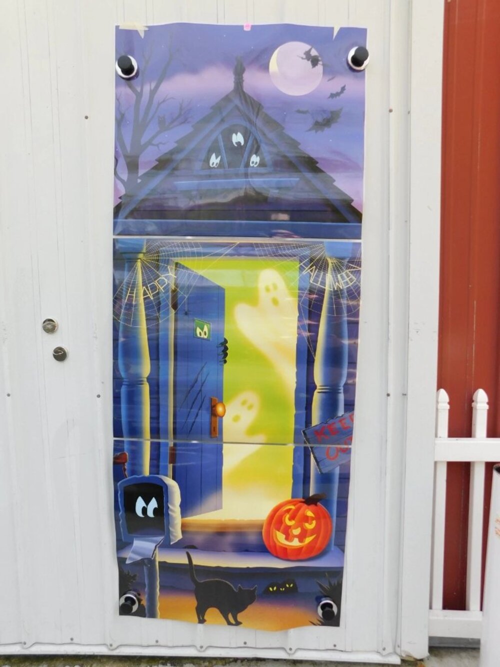 Holiday Doors HALLOWEEN Waterproof Door Cover Spooky House ! NEW